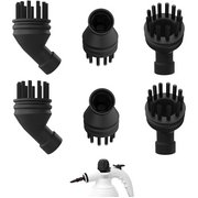 6 Pack Steam Cleaner Attachments Brush Compatible with Gloil Handheld Steam Cleanersc301, Steam Cleaner Replacement Accessories Nylon Brush Parts