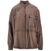 Nappa leather oversized blouson jacket Woman 40