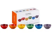 Set of 6 stoneware bowls 330ml in different colors